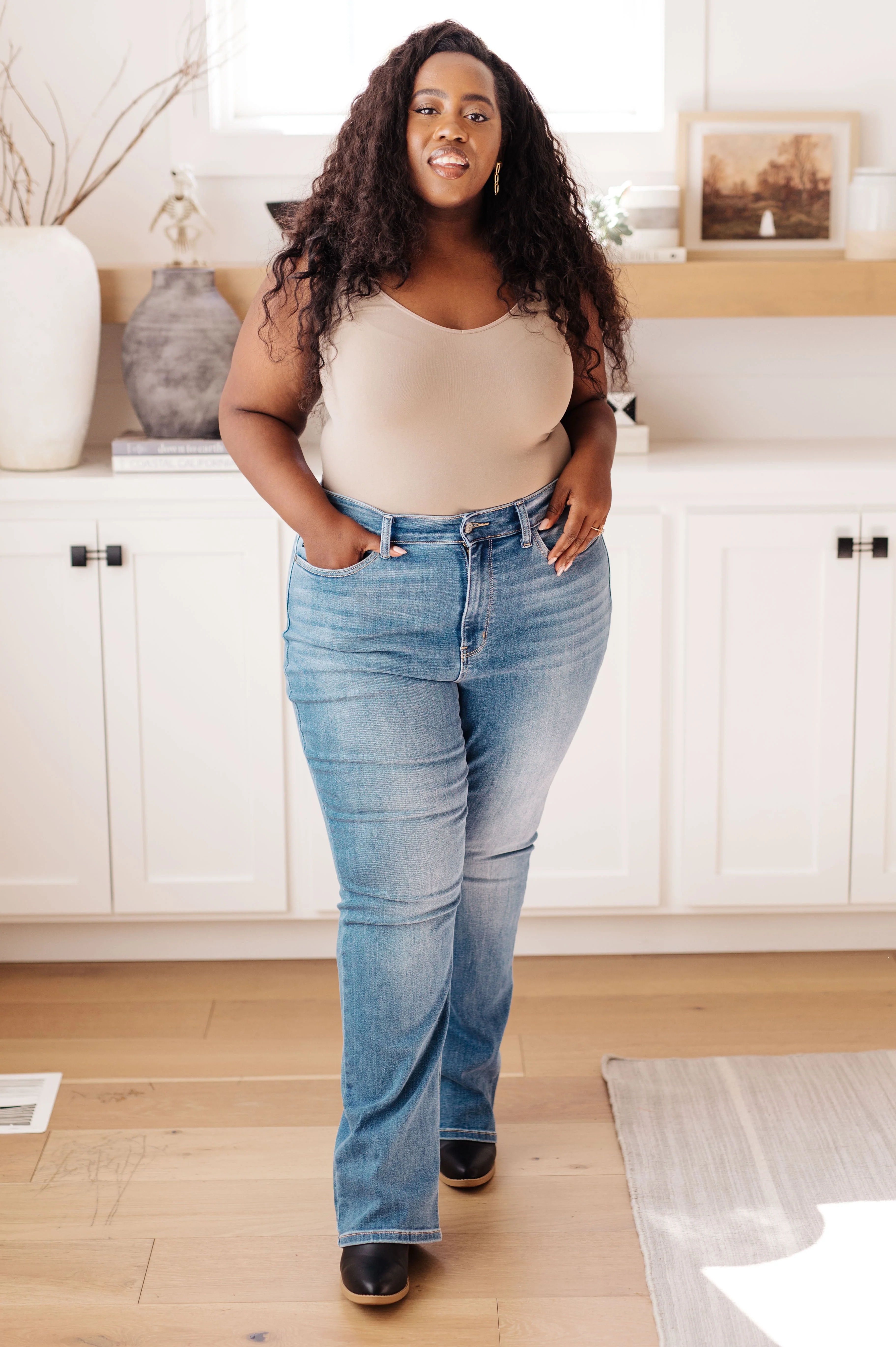 High Rise Classic Bootcut Jeans