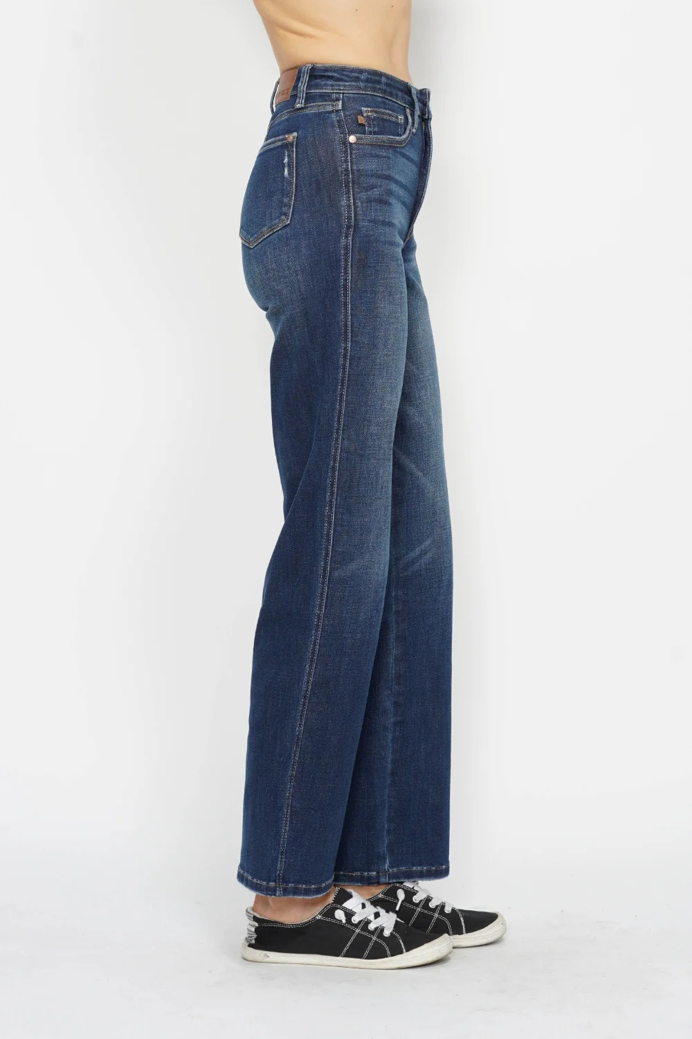 Blue Full Size High Waist Tummy Control Jeans