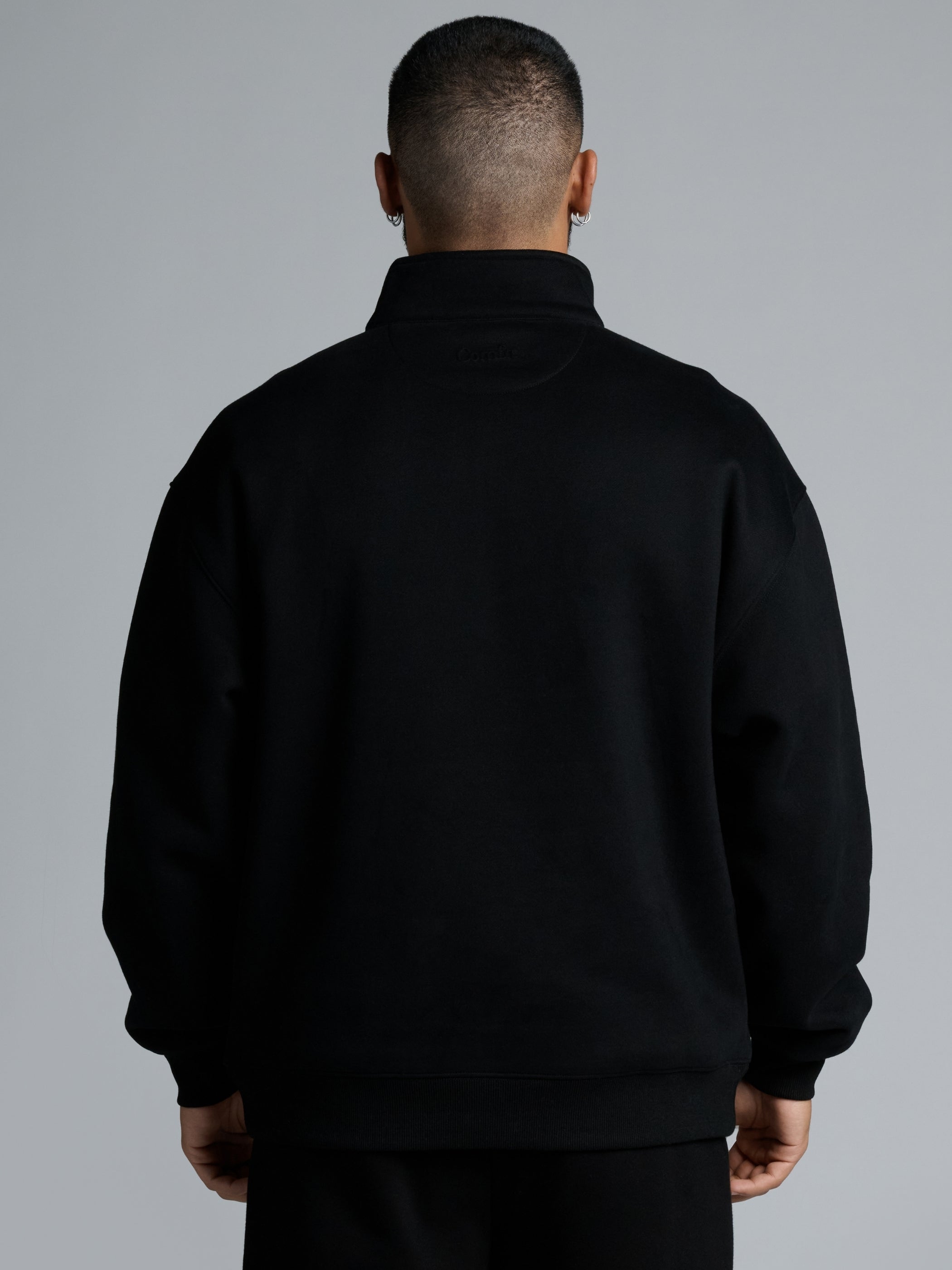 Basic Quarter Zip Mock Neck