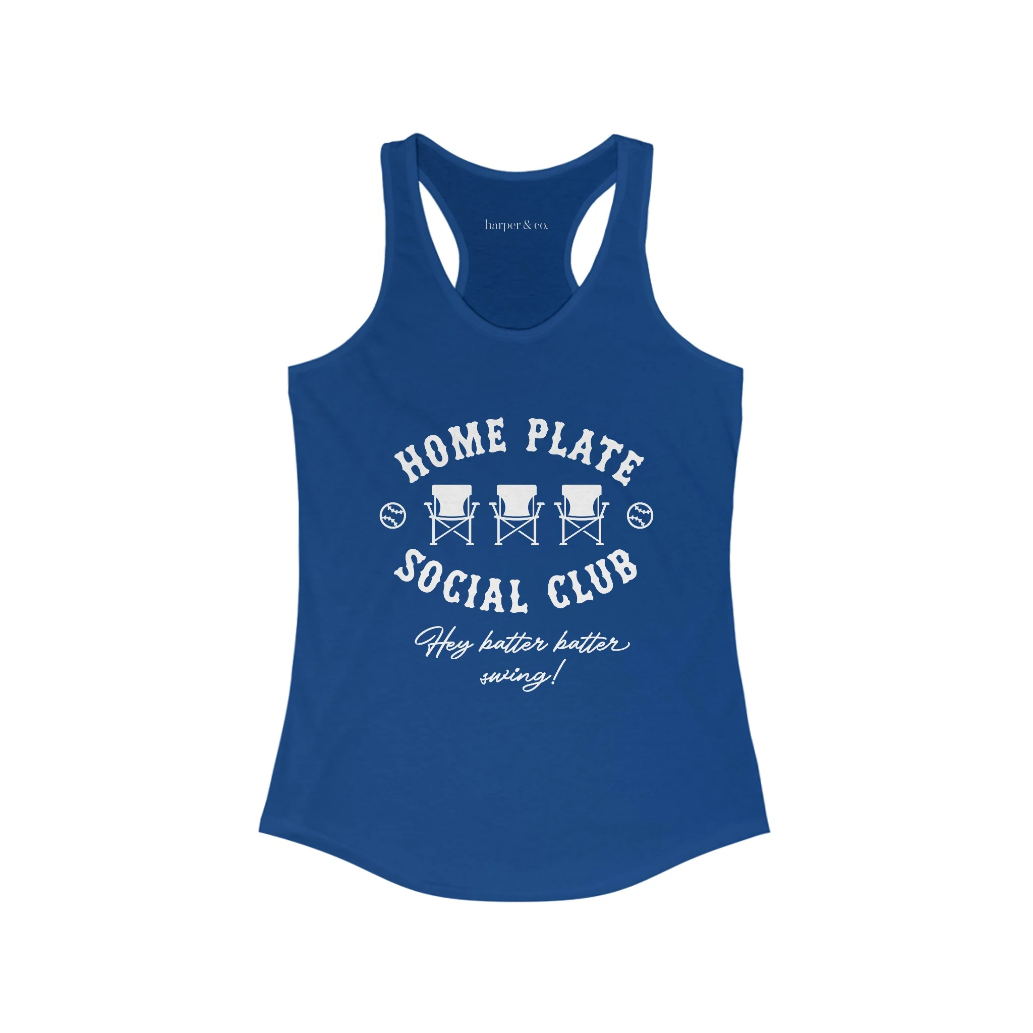 Home Plate Social Club Women's Racerback Tank