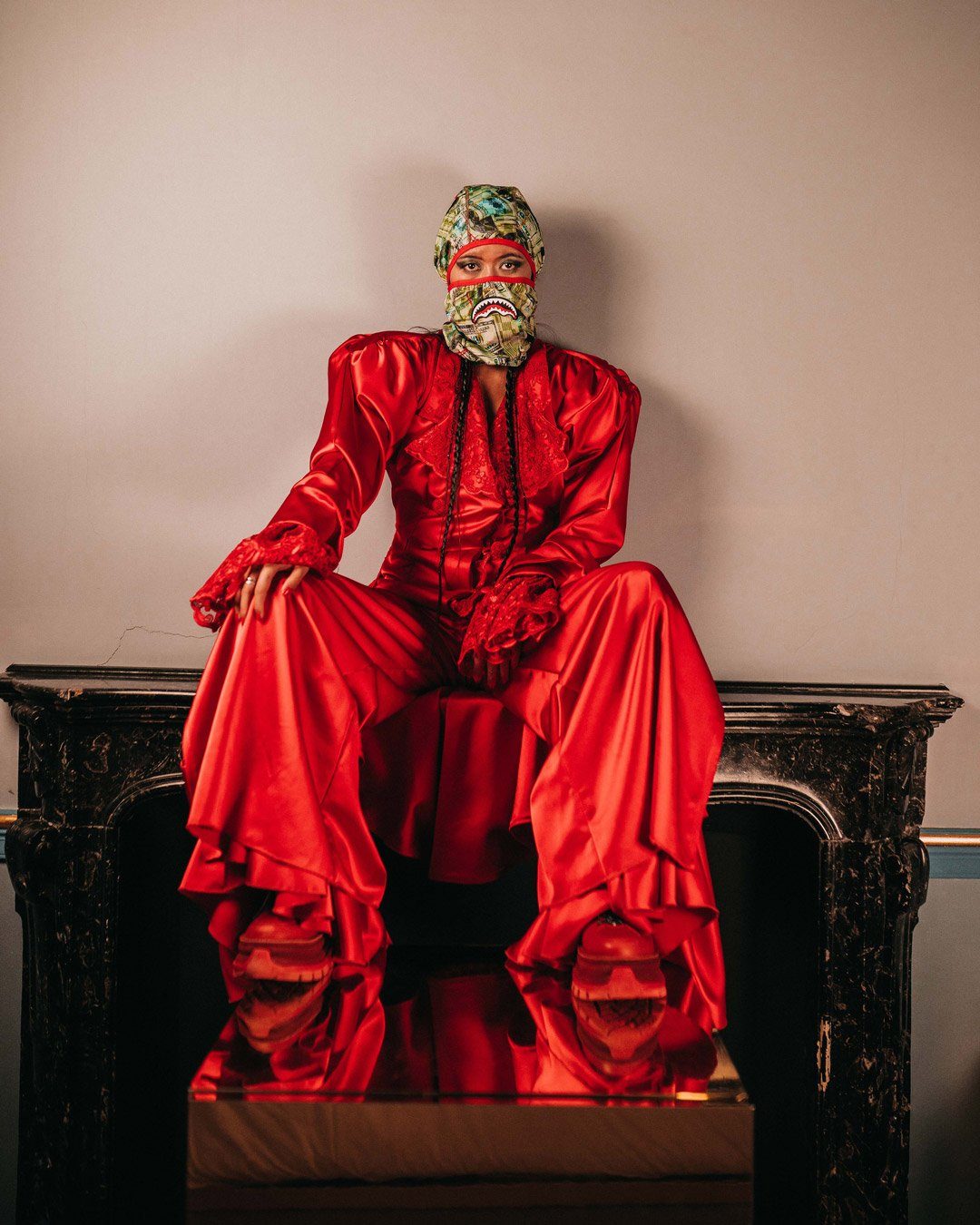 MAMA I MADE IT PULL DOWN SKI MASK