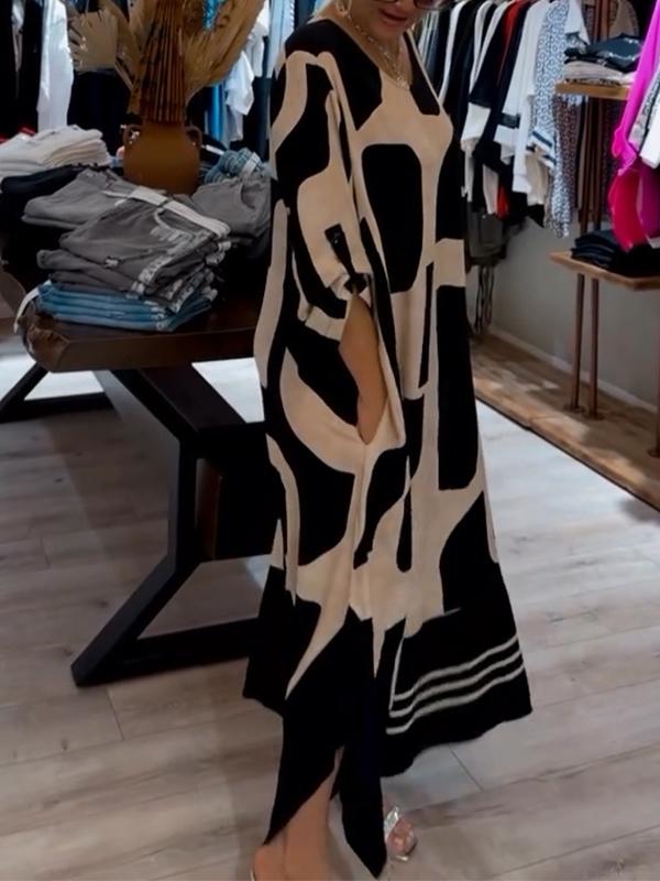 Women's Casual Round Neck Loose Dress