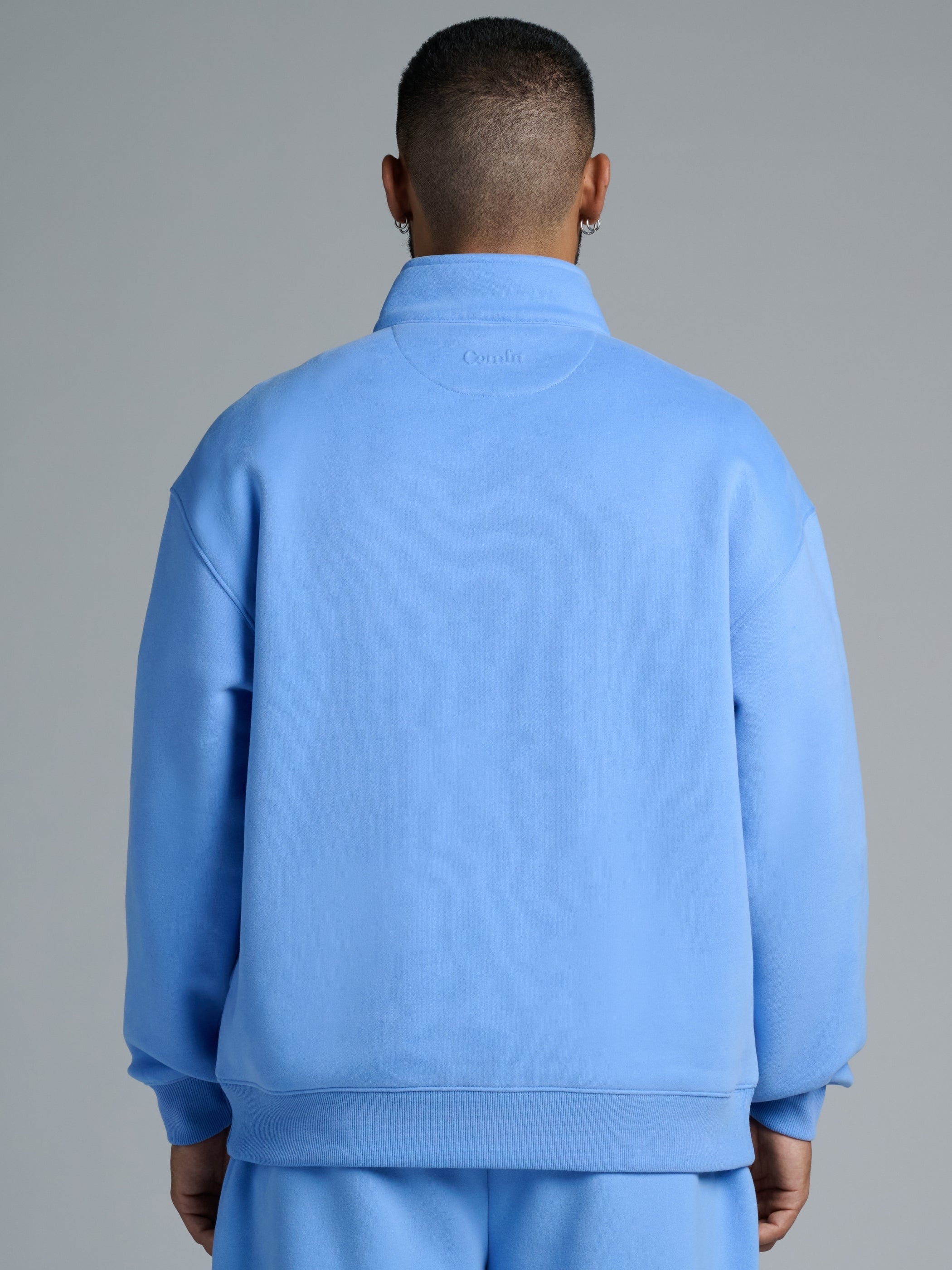 Basic Quarter Zip Mock Neck