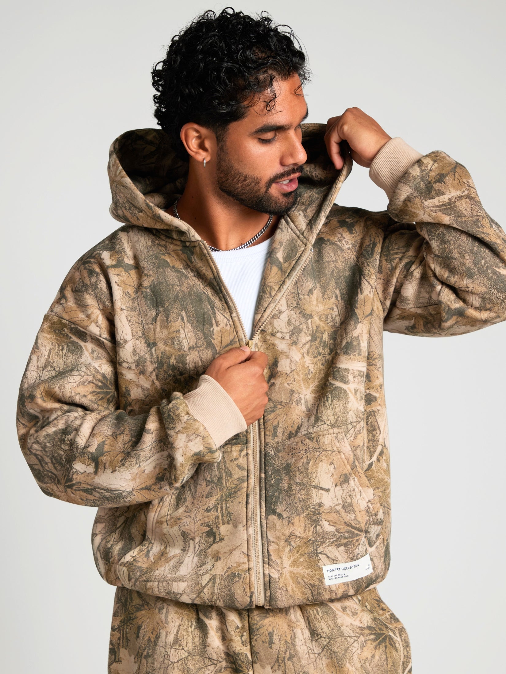 Camo Zip Hoodie