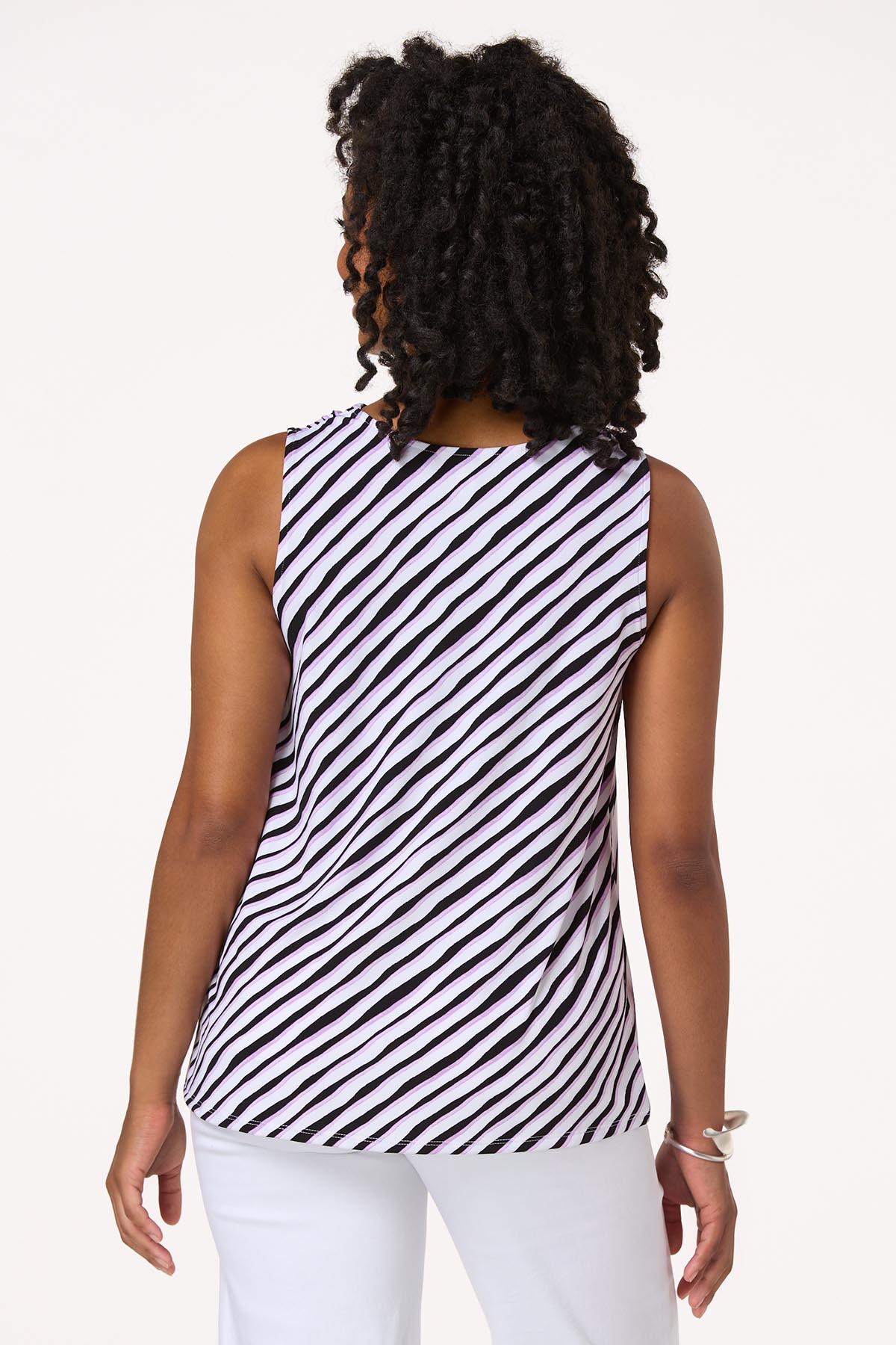 Drape Neck Printed Tank