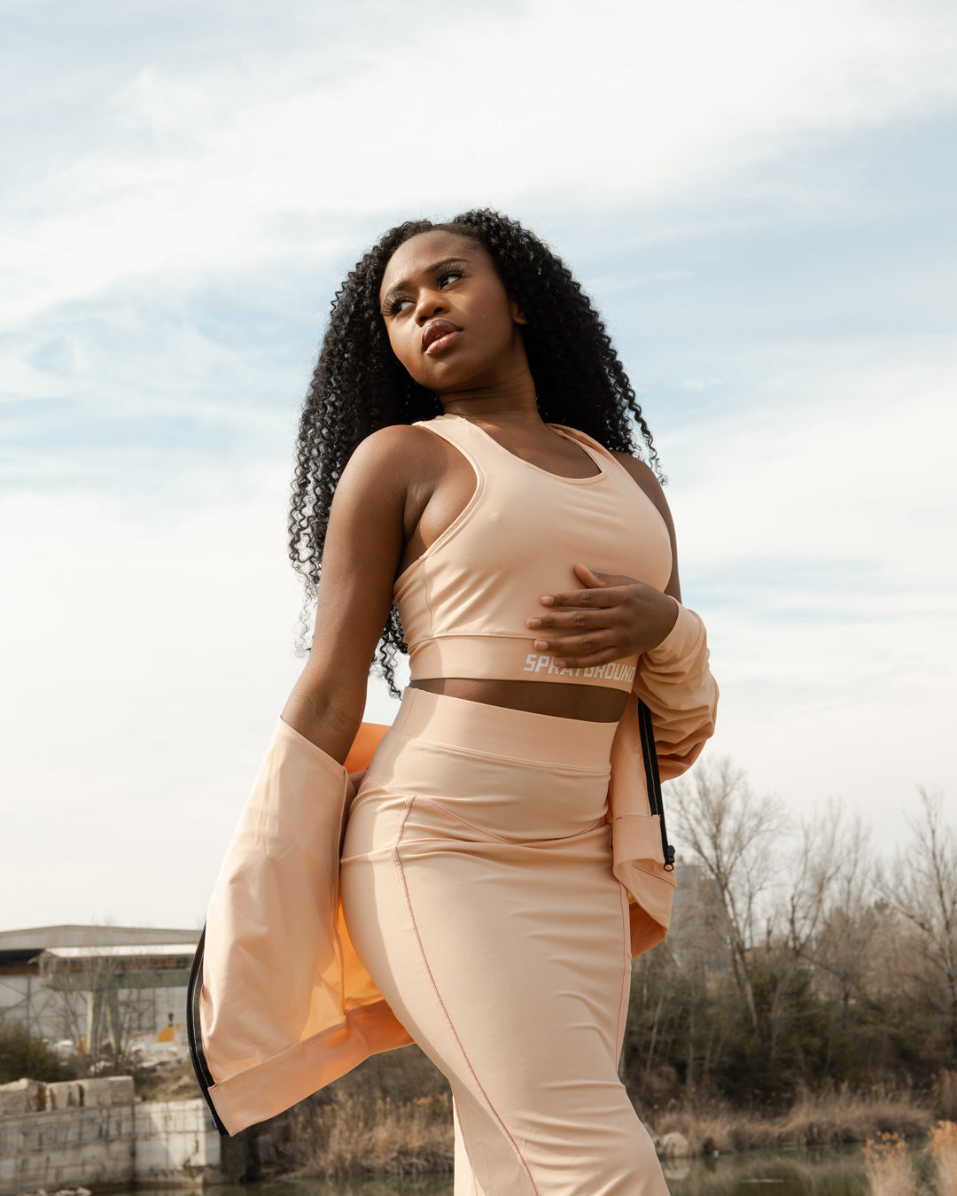 SHARK SLIM JACKET (SAND)