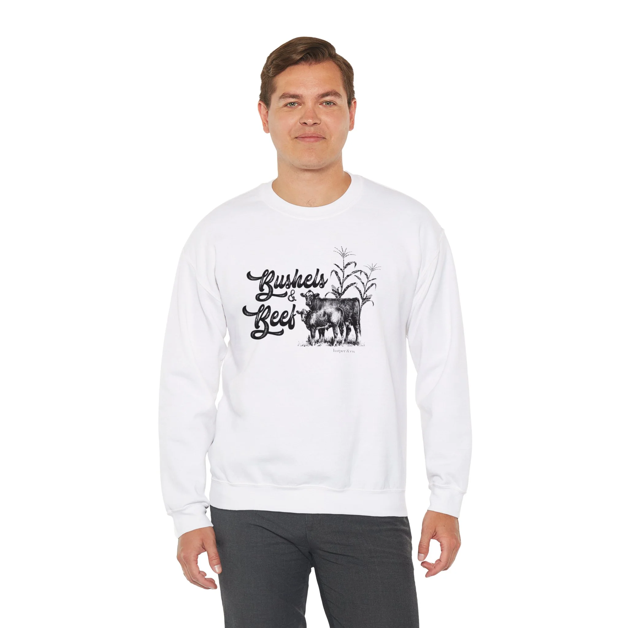 Bushels & Beef Unisex Heavy Blend? Crewneck Sweatshirt