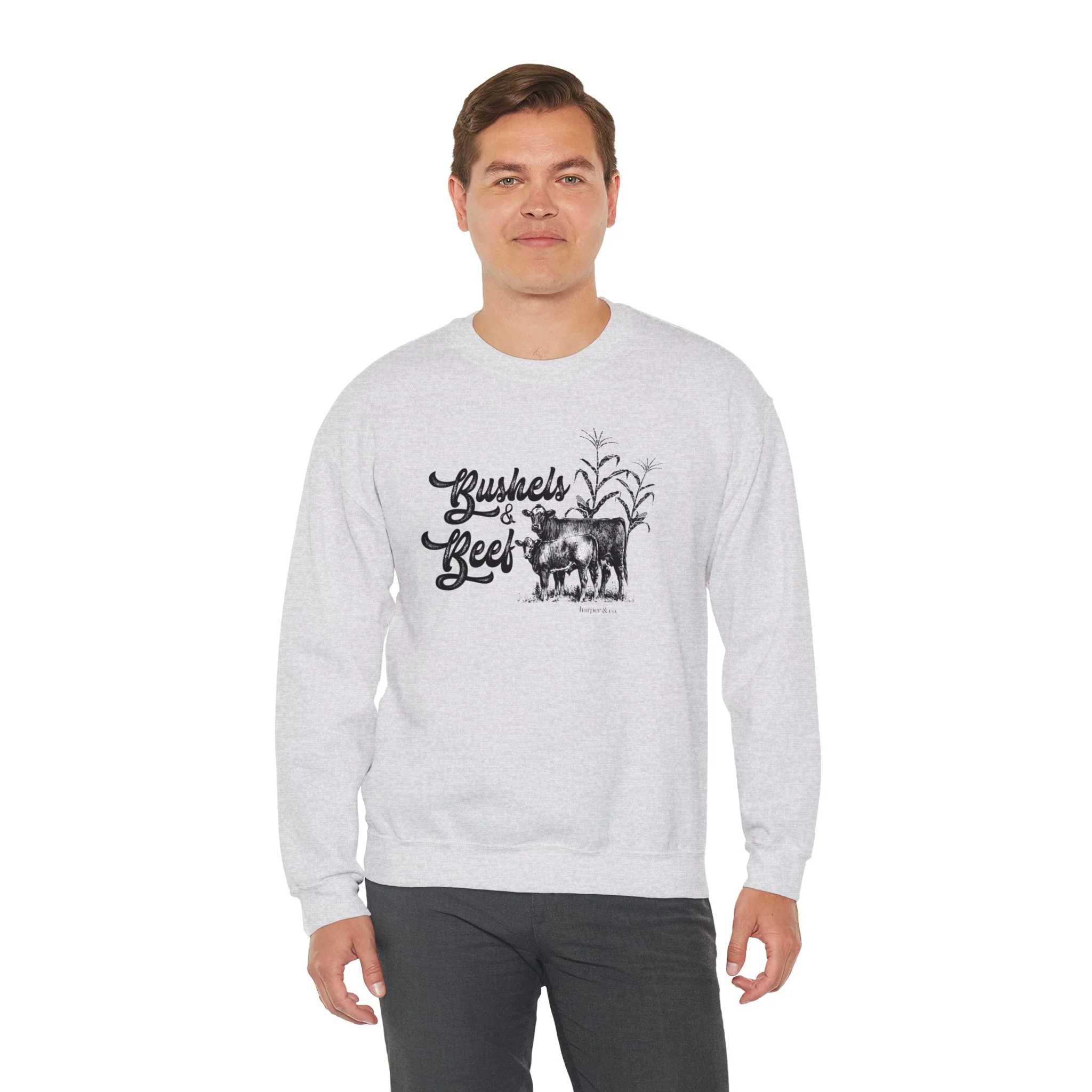 Bushels & Beef Unisex Heavy Blend? Crewneck Sweatshirt