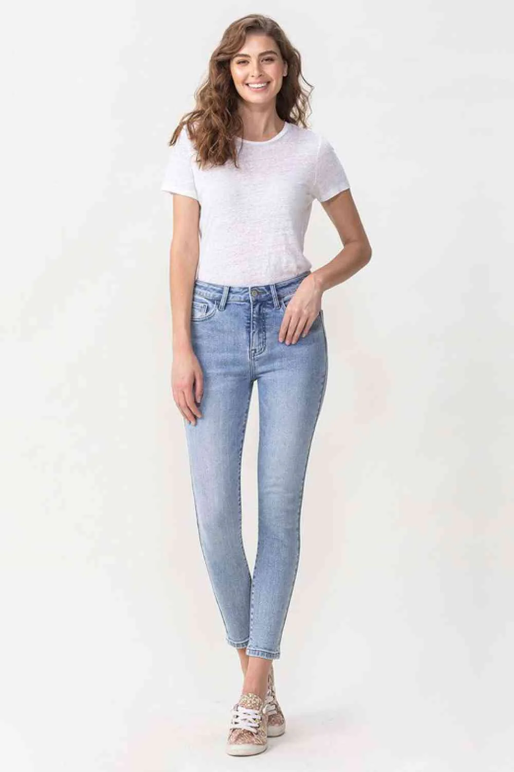 Full Size Talia High Rise Crop Skinny Jeans
