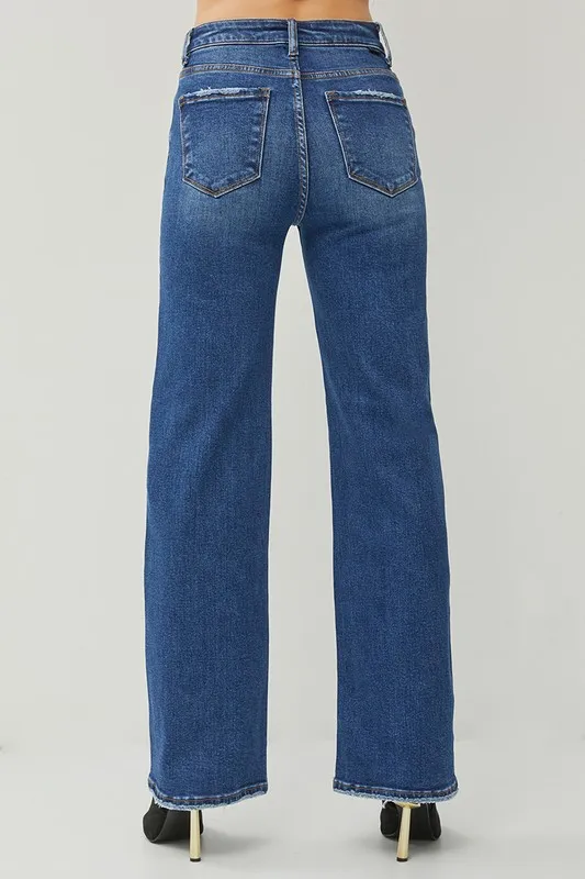 High Rise Straight Jeans