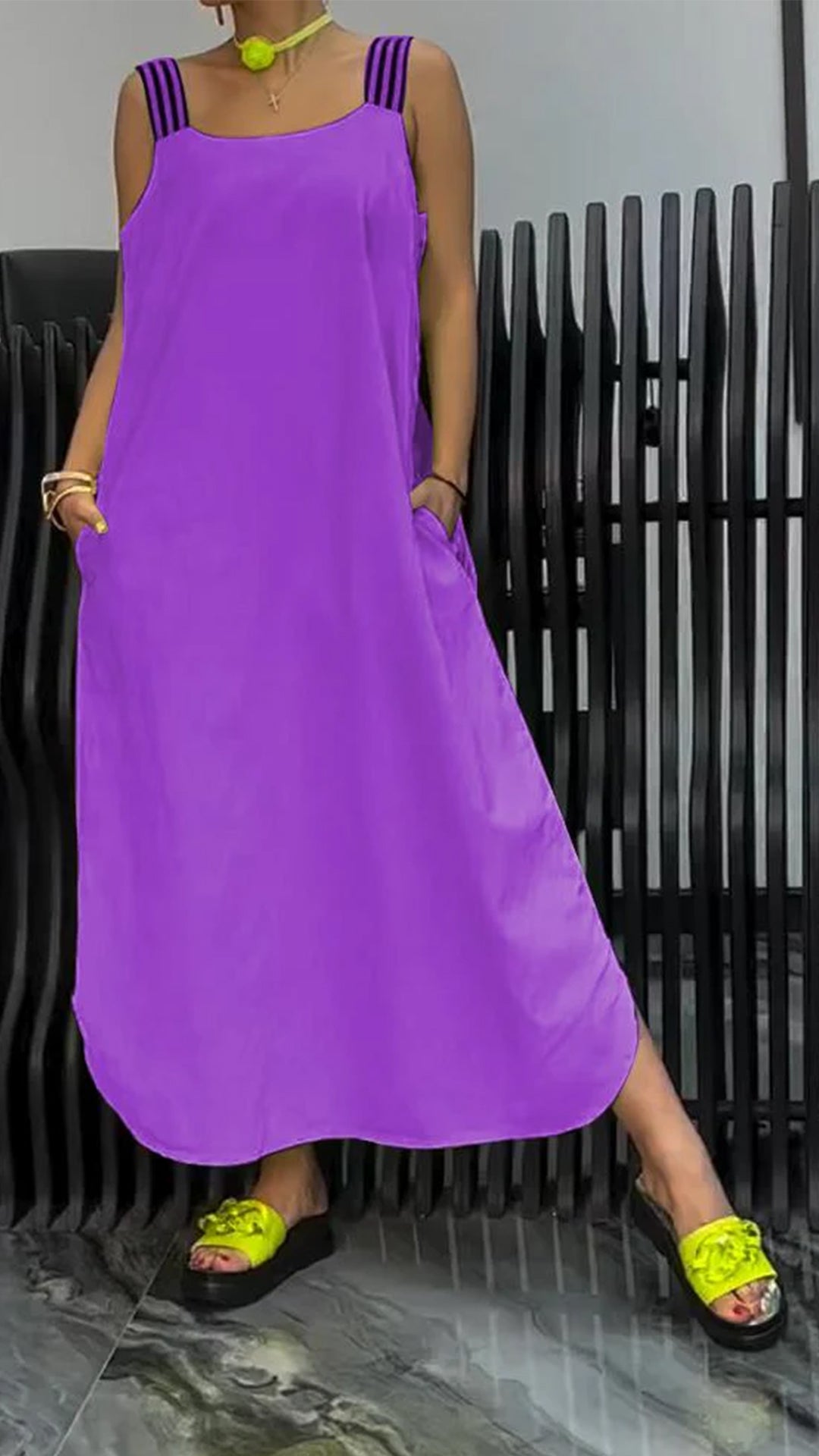 Women's Summer Beauty Maxi Dress Comfortable Cotton And Linen Dress