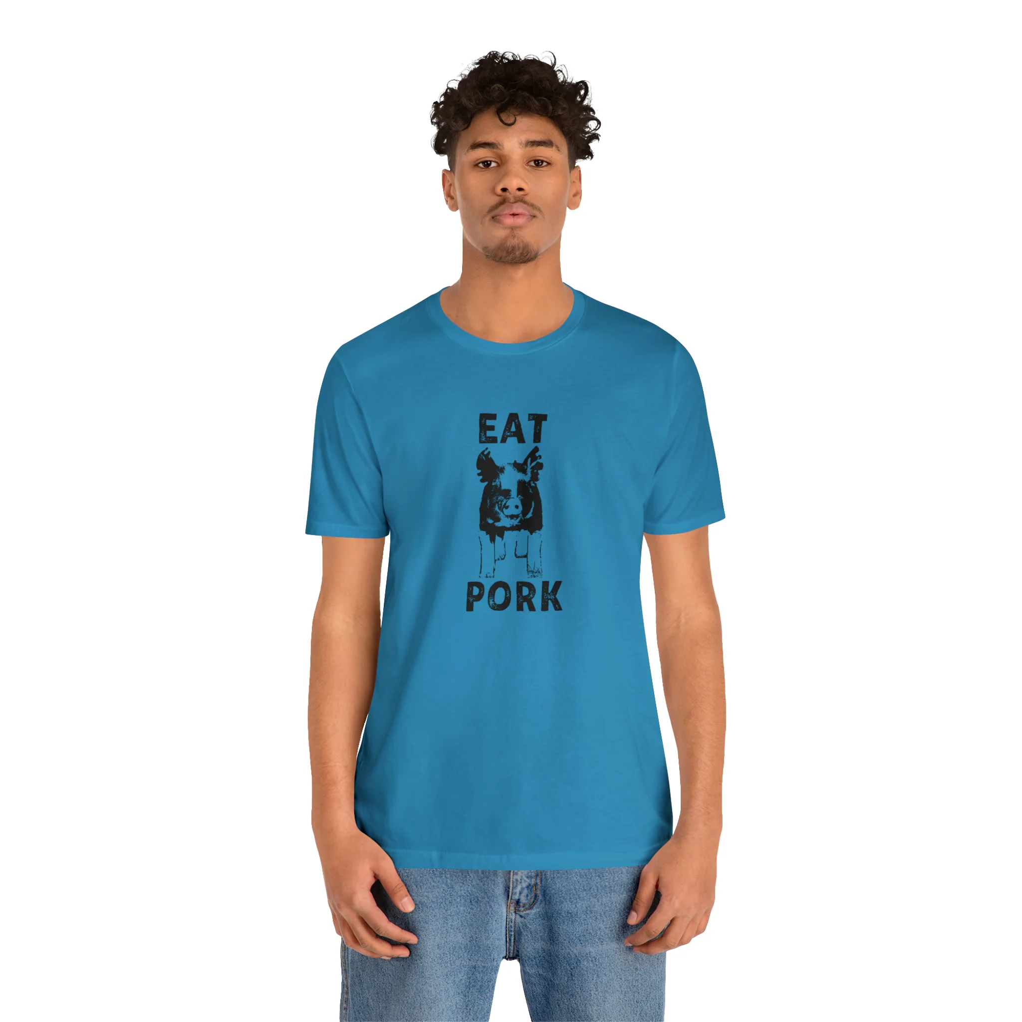 Eat Pork Unisex Jersey Short Sleeve Tee